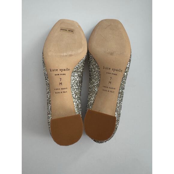 Kate Spade Dolores Block-Heel Silver Glitter Pumps - NIB! - Picture 9 of 9